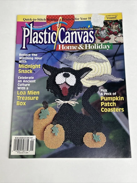 Patrón de proyectos de Halloween de lona de plástico para el hogar y las vacaciones n.o 70 revista