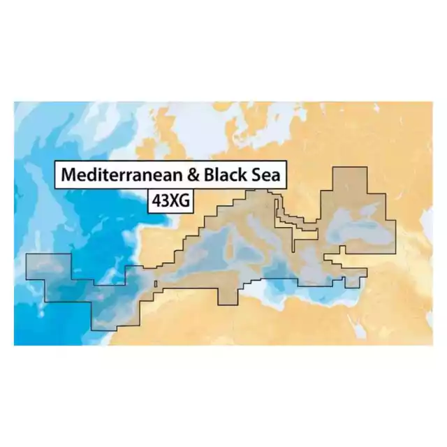 Cartografia Navionics XL9-43XG NAVIONICS+ Mediterraneo, Mar Nero, Canarie e Azz