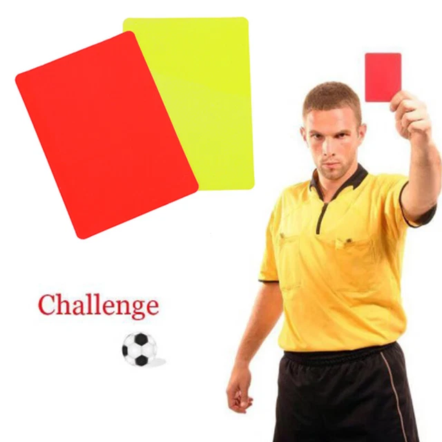 Schiedsrichterkarten-Set 10-teilig – 5x Rot, 5x Gelb, Robuste Kunststoffkarten Für Fußball, Training & Sport