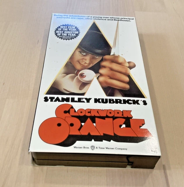 CLOCKWORK ORANGE (VHS, 1991) Stanley Kubrick Cult Classic Horror Movie