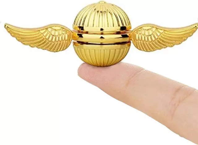 Harry Potter Golden Snitch Fidget Spinner Metal Quidditch Ball Gold