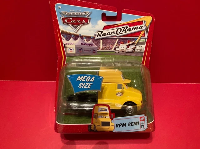Disney Pixar World Of Cars Race O Rama Rpm Semi #12 Mega Size Nip