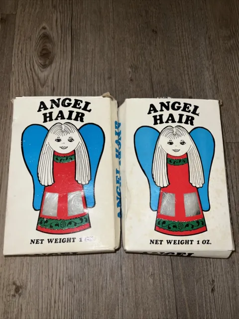 RARE Vintage Spun Glass Angel Hair Christmas Decoration Turquoise  Fiberglass