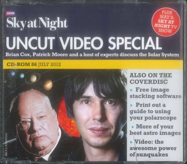 BBC Sky At Night Cd-Rom, Uncut Vidéo Spéciale, #86 Juillet 2012, Windows, Mac