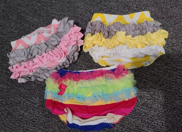 Baby Girl Ruffle Panties Briefs Bloomer Diaper Cover Pettiskirt Lot