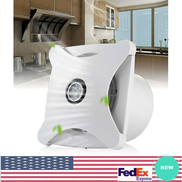 WALLMOUNTED BATHROOM VENTILATION Fan Light Air Vent Exhaust Toilet
