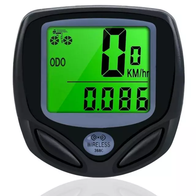 Wireless Bike Computer Speedometer Speedo MTB Bicycle Odometer LCD Waterproof