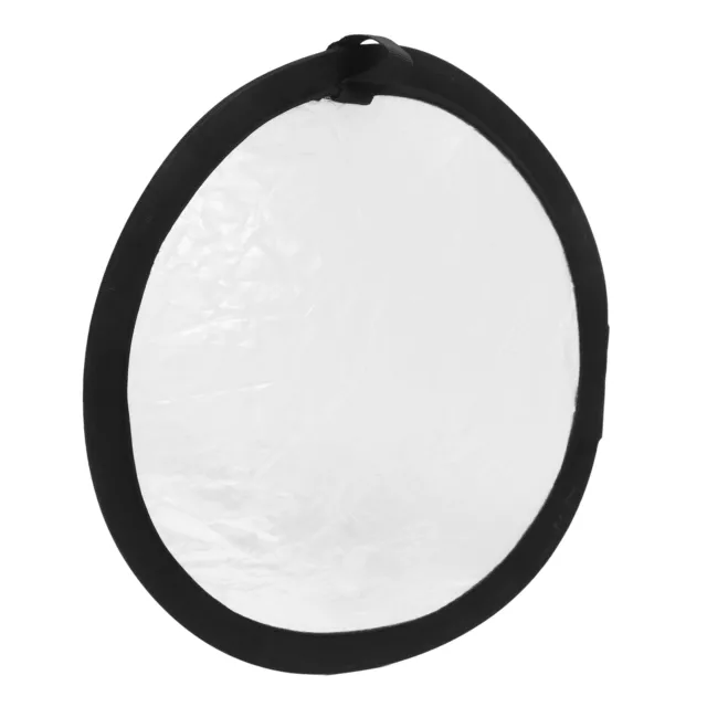 Disc Light Reflector 11.8in Round Silver White Collapsible Double Sided Phot AUS