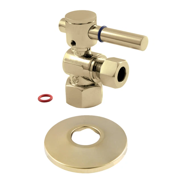 Kingston Brass CC4310.DLK 2"H Brass Angle Stop Valve - Brass