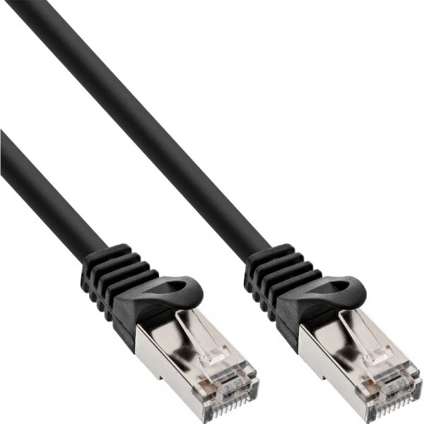 InLine Cavo patch Lan SF/UTP Cat.5e bianco 10m Rete Video