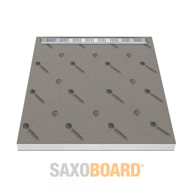 IQ-Board Duschelement 80x90 Cm Mit Integrierter Edelstahl-Rinne - Ebenerdig, XPS-Hartschaum, 75 Mm Einbautiefe