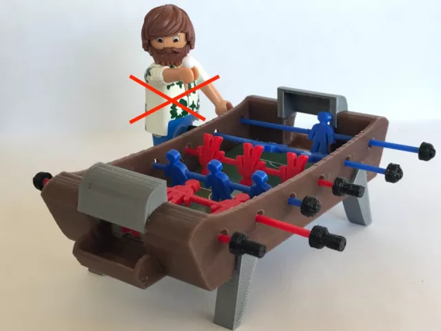 FUTBOLIN TABLE FOOTBALL City Miniature Custom 3D Figura