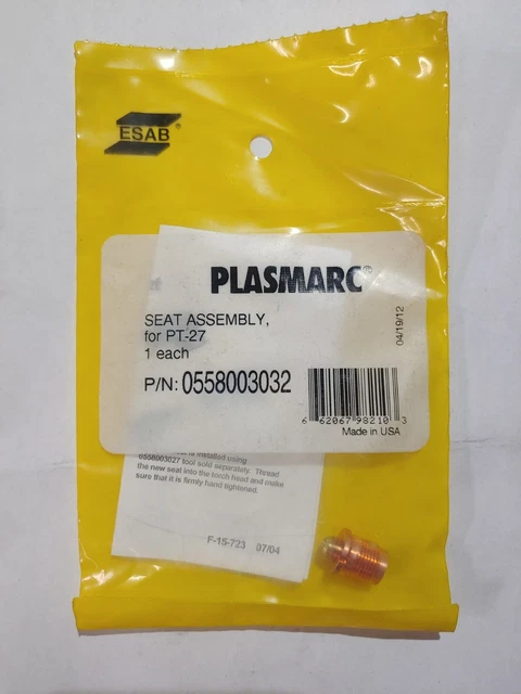 FreeShipping! ESAB 0558003032 PLASMARC SEAT ASSEMBLY, PT-27 MANUAL CUTTING TORCH