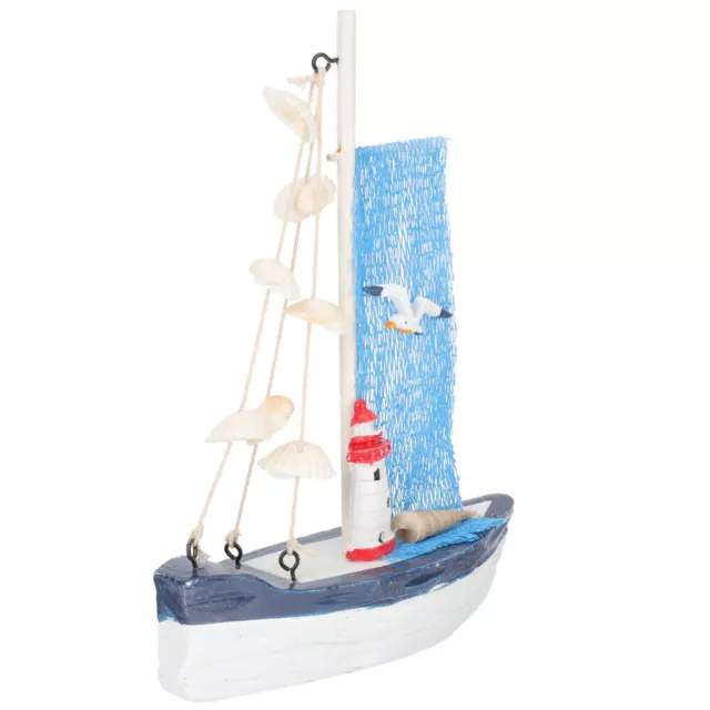 Miniatures Blue Net Lighthouse Sailboat Banquet Decorations Bedromroom Indoor