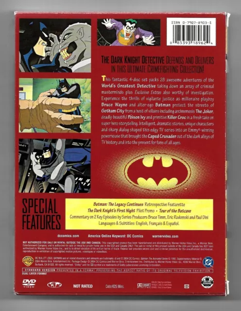 Coffret 4 Dvd / Batman The Animated Series Volume One / Dc Comics (Zone 1) 2