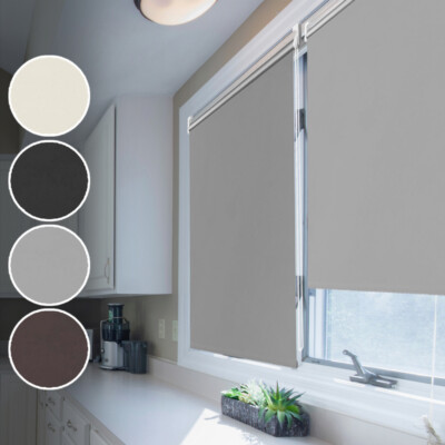 WOLTU Tenda a Rullo Plissettata Oscurante Tessuto di Poliestere per Finestra Porte Senza Fori Protezione la Privacy Grigio 60x130cm PS5615gr 