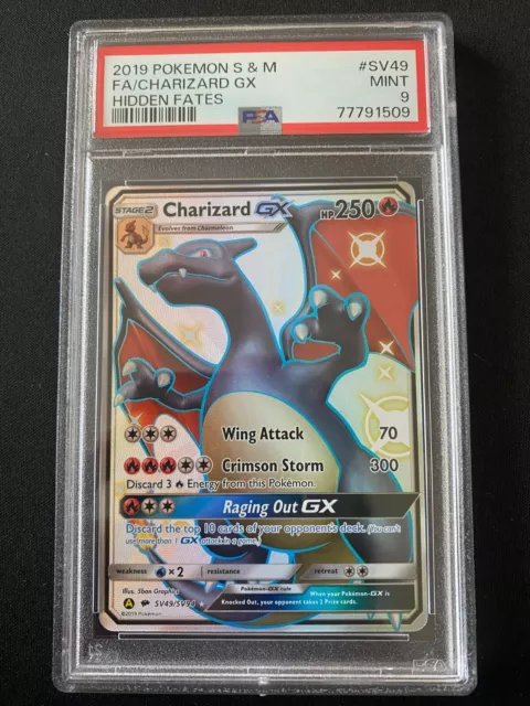 Pokemon BGS 9.5 GEM MINT Shiny Charizard GX Hidden Fates SV49/SV94