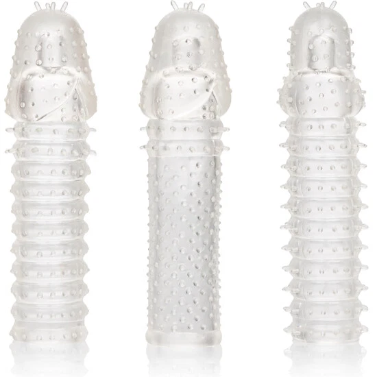 Kit De 3 Extensiones Para El Pene - Transparente