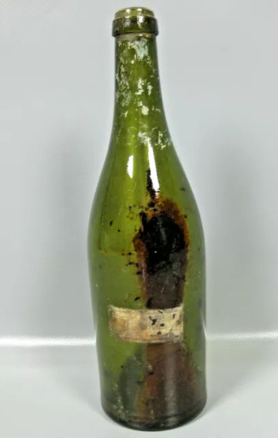 alte Apotheker Flasche Fischtran Merklingen Baden Württemberg Glas antik um 1900