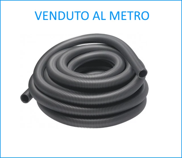 Tubo Flessibile Aspirapolvere 45mm Esterno/38mm Interno - Grigio O Nero Al Metro - Foto 6