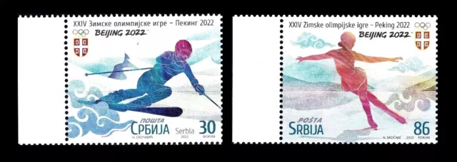 S * Serbia 2022 * Olympic Games Winter * China * Beijing * NEW * SET * MNH