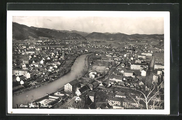 Graz, Ortsansicht gegen Norden, Ansichtskarte