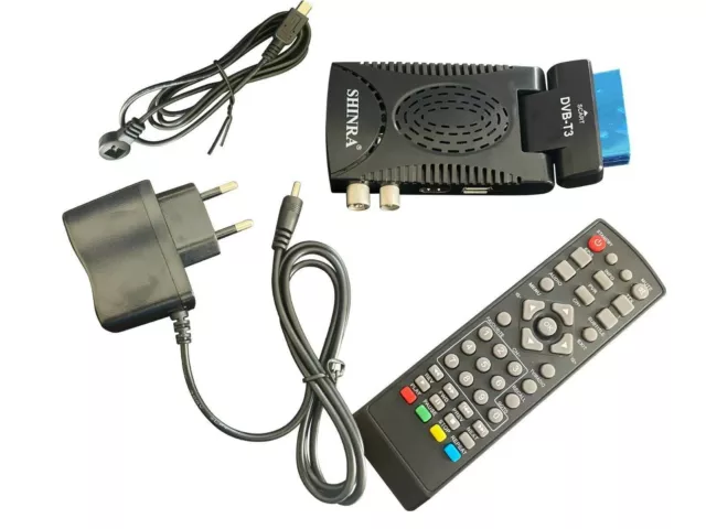 Decoder Mini Digitale Terrestre Dvb T3 Scart 180 Usb Hdmi Hd 333 Con Telecomando