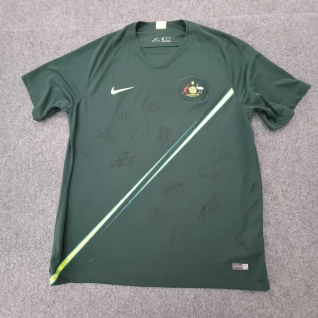 Australia Jersey Mens XLARGE green soccer football 2018 away kit Size XL