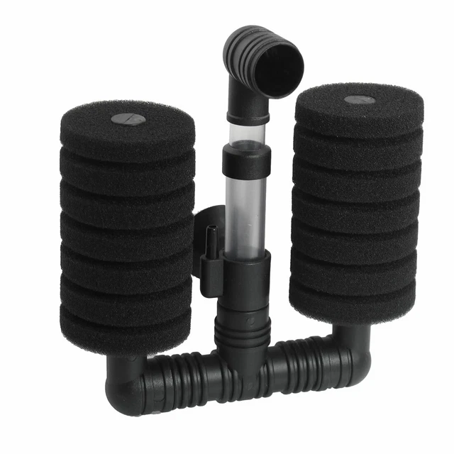 Fish Tank Aquarium Black Double  Sponge Pump Filter