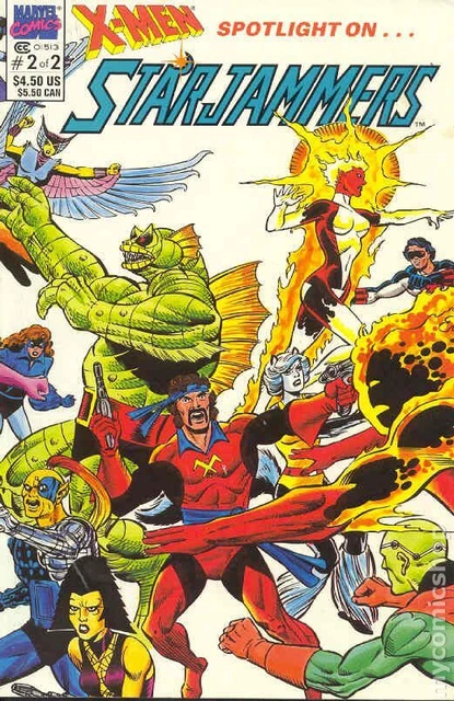 X-Men Spotlight on Starjammers #2 VF 1990 Stock Image