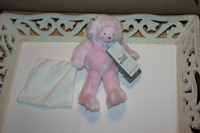 Doudou Et Compagnie Ours Trop Mimi Rose Avec Mouchoir Blanc Neuf Etiquette