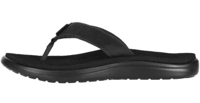 Action Sports Teva DE Women's Voya Leather Sandal Womens Flip Flops, Black UK 3