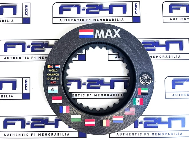 L Race Disco Freno Usato Max Verstappen F1 World Champion Red Bull Racing F1-247