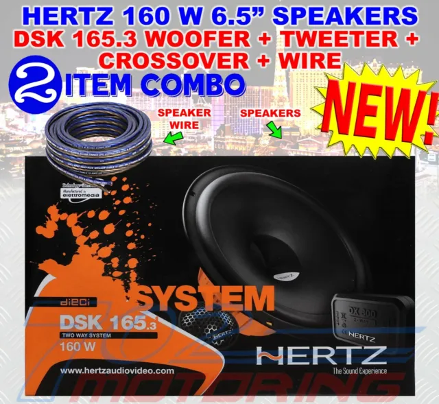HERTZ DSK 165.3 Car Audio 6.5 Component Speakers Mids Tweeters Crossovers  New $159.95 - PicClick