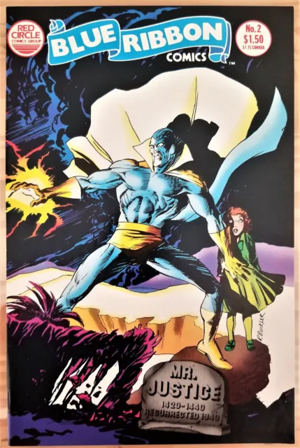Blue Ribbon Comics #2 Featuring Mr. Justice [Red Circle Comics Nov 1983]