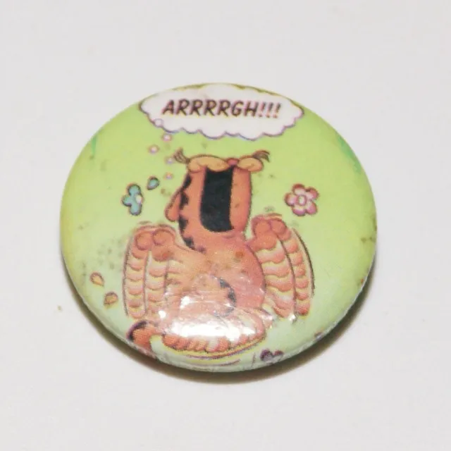 Vintage Pin Badge Garfield Arrrrgh!!!