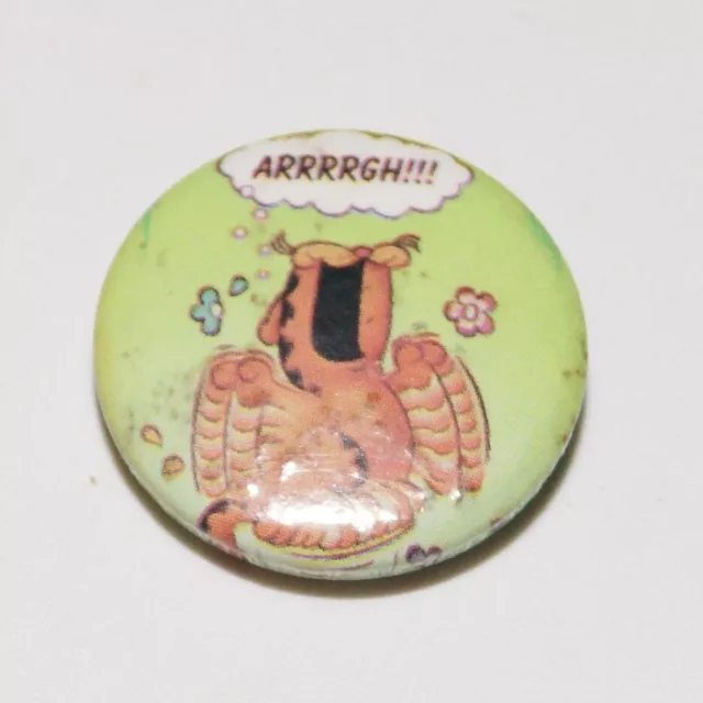 Vintage Pin Badge Garfield Arrrrgh!!!