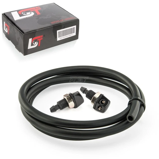 2x Universel Lavage De L'Ecran Eau Double Buse D'Air avec Tuyau Voiture Camion