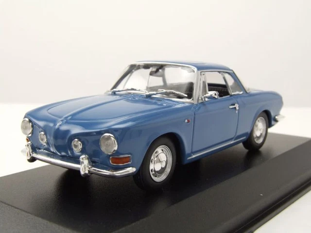 VW Karmann Ghia Miniature – Jouet Ancien En Tôle – Échelle 1:18 – Bleu – Collection