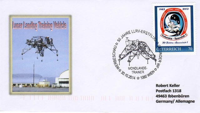 Space, 50 years LLRV first flight moon landing trainer Vienna 2014