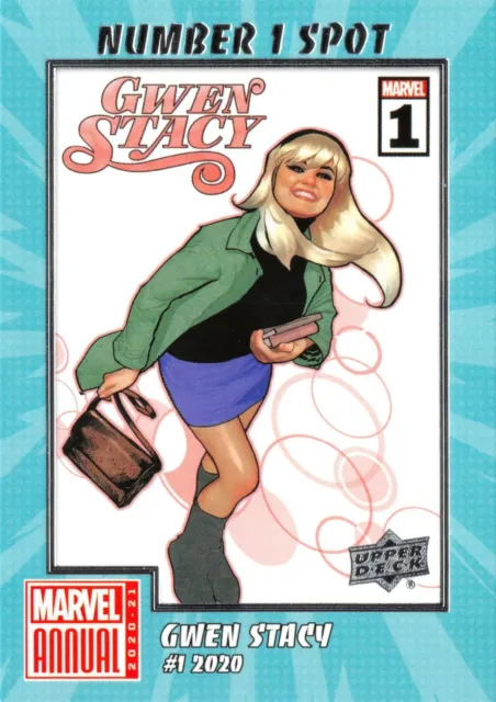 Marvel Annual 2020-21 (UD) NUMBER 1 SPOT Insert N1S-18 / GWEN STACY #1 2020