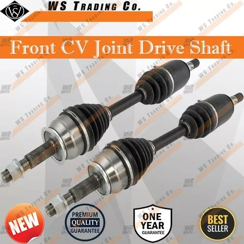 Pair Brand New CV Joint Drive Shafts For Nissan Navara D40 4cyl & V6 2005 - 2012