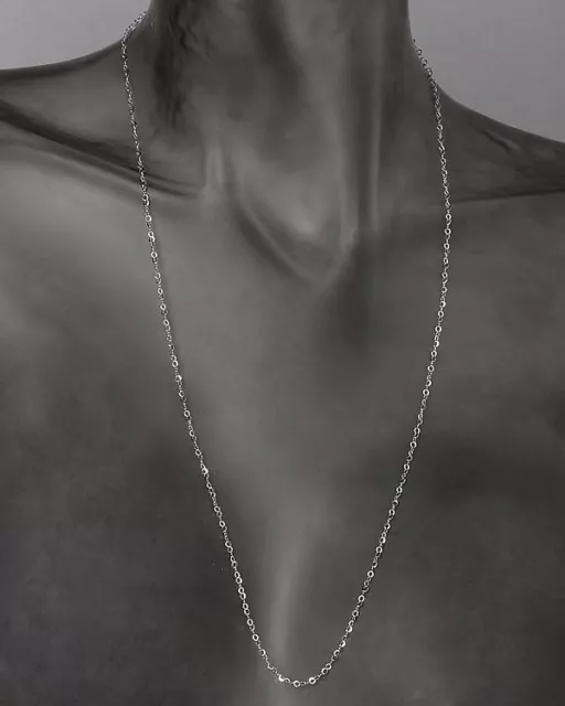 Schmuck Anker-Longkette Silber 925 rhodiniert diamantiert 70cm Ä135