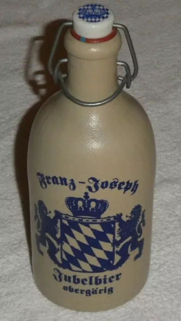 Bierflasche Steingut Franz-Joseph Jubelbier obergärig für Sammler oder Deko    2