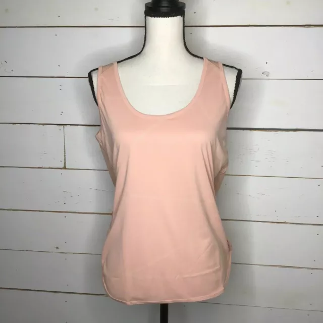 New TLF Apparel Workout Facet Tank Shirt, Blush Pink, Women's Small