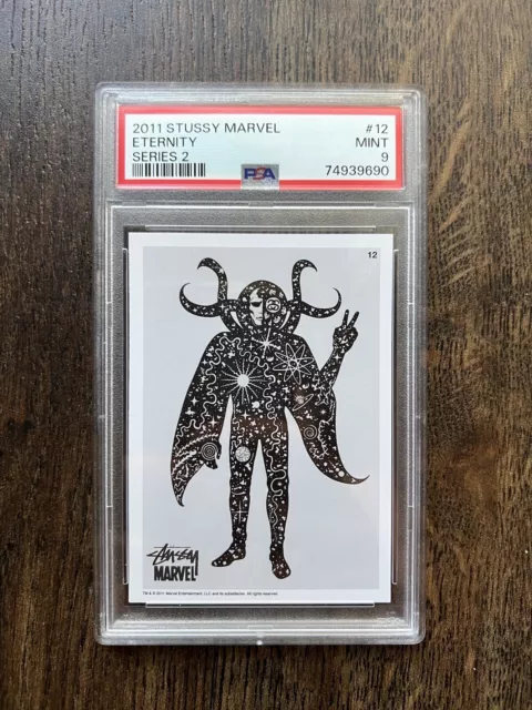 2011 Stussy x Marvel #12 Series 2 -Eternity   PSA 9 Will Sweeney Art
