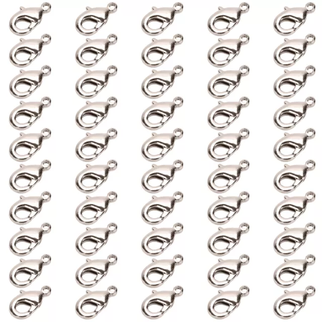 50pcs Lobster Clasp Plated Brass 10 X 5mm DIY Accessories Safe