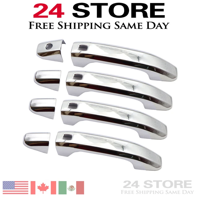 NEW Chrome Door Handle Cover for Chevy Tahoe Suburban 2020-22 W/Smart Key Hole