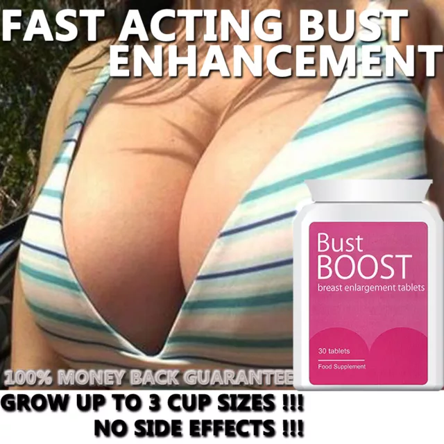 Bust Boost Breast Enlargement Pills Tablets Natural Safe Herbal Big Cleavage