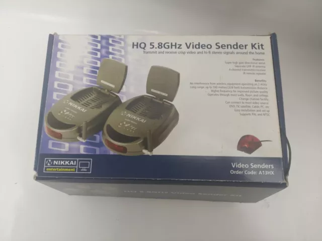 Nikkai Entertainment Hq 5.8GHz Video Sender Kit Untested Vintage  T690